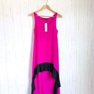 JAYGODFREY Silk Hi Low Color  Block Maxi Dress,  6